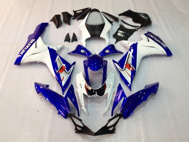 2011-2024 Suzuki GSXR 600 / GSXR 750 Motorcycle Fairings - Blue White Canada for Sale