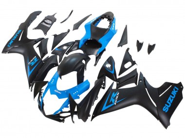 2011-2024 Suzuki GSXR 600 / GSXR 750 Motorcycle Fairing - Blue Matte Black Canada for Sale