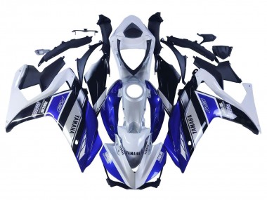 2015-2018 Yamaha YZF R3/R25 Motorcycle Fairings - White Blue Black Yamalube Canada for Sale
