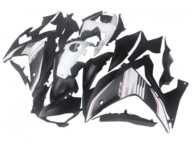 2015-2018 Yamaha YZF R3/R25 Motorcycle Fairing - White Red Matte Black Canada for Sale