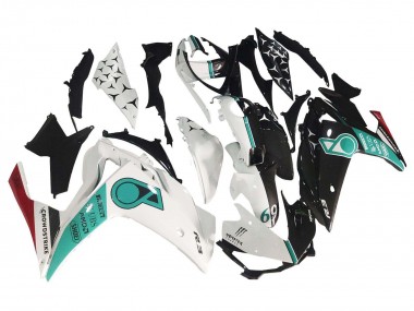 2015-2018 Yamaha YZF R3/R25 Motorcycle Fairings - White Green Glossy Black Canada for Sale