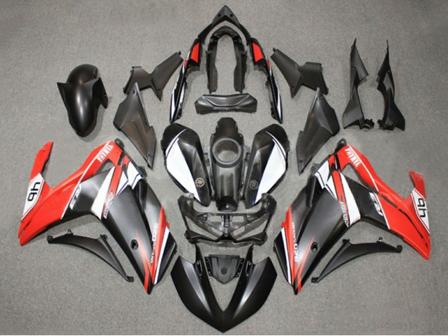 2015-2018 Yamaha YZF R3/R25 Motorcycle Fairings - White Red Matte Black 46 Canada for Sale