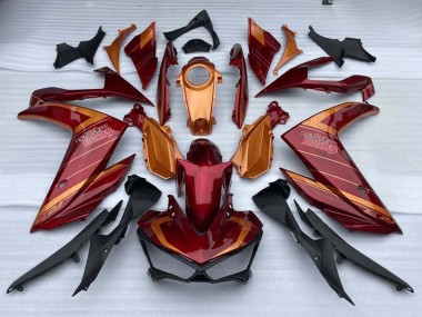 2015-2018 Yamaha YZF R3/R25 Motorcycle Fairings - Red Orange Canada for Sale