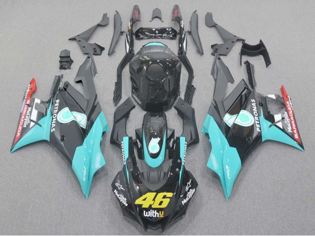 2019-2021 Yamaha YZF R3/R25 Motorcycle Fairings - Light Blue Red Black Petronas 46 Canada for Sale
