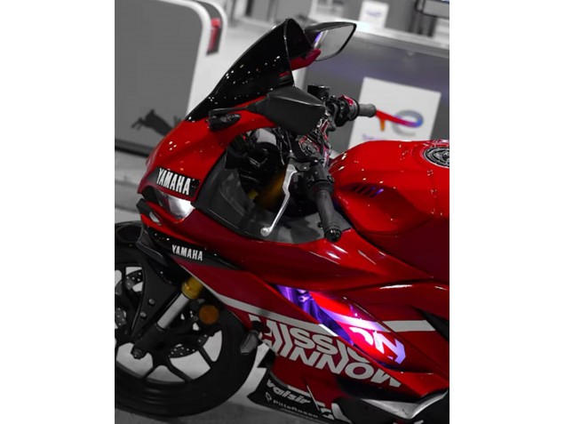 2019-2021 Yamaha YZF R3/R25 Motorcycle Fairings - Dark Red White Silver Black Valsir Canada for Sale