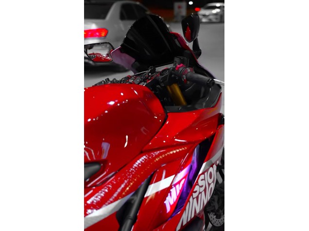 2019-2021 Yamaha YZF R3/R25 Motorcycle Fairings - Dark Red White Silver Black Valsir Canada for Sale