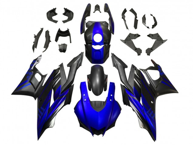 2019-2021 Yamaha YZF R3/R25 Motorcycle Fairing - Blue Matte Black Canada for Sale