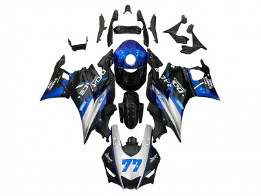 2019-2021 Yamaha YZF R3/R25 Motorcycle Fairings - Silver Blue Black 77 Canada for Sale