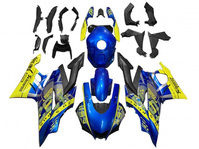 2019-2021 Yamaha YZF R3/R25 Motorcycle Fairings - Yellow Blue Black Motul Canada for Sale