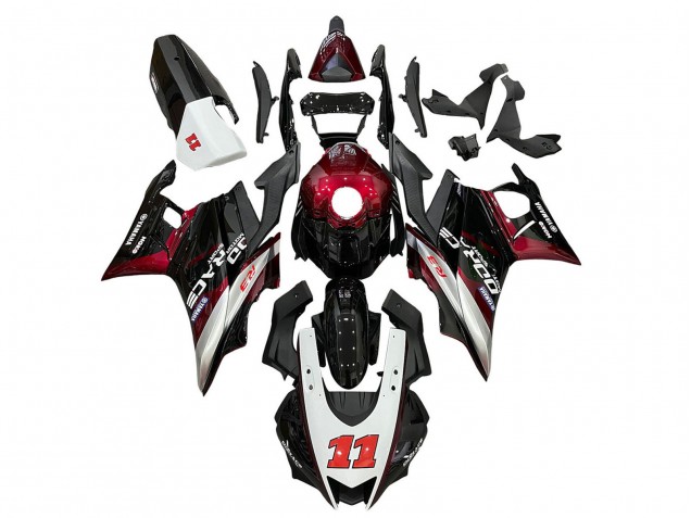 2019-2021 Yamaha YZF R3/R25 Motorcycle Fairings - White Red Black 11 Canada for Sale
