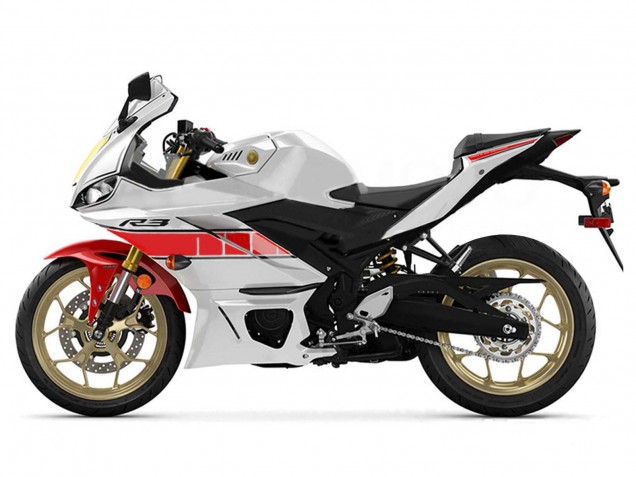 2019-2021 Yamaha YZF R3/R25 Motorcycle Fairings - White Red Yellow Black Canada for Sale