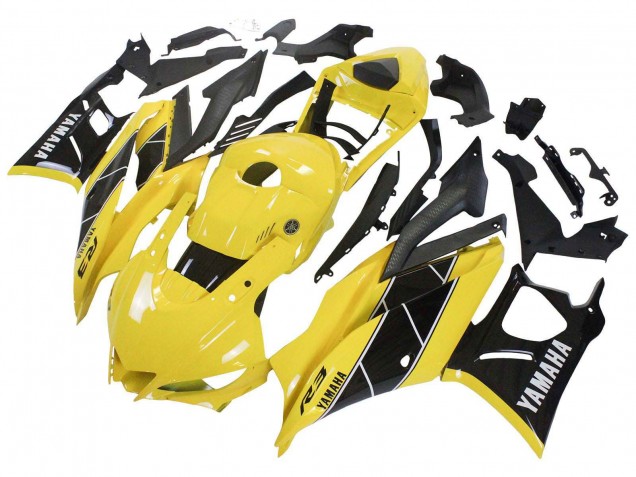 2019-2021 Yamaha YZF R3/R25 Motorcycle Fairings - Yellow Black Canada for Sale