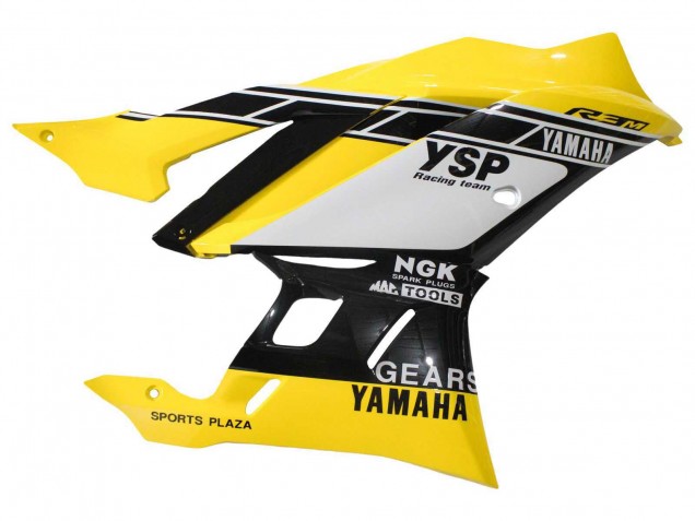 2019-2021 Yamaha YZF R3/R25 Motorcycle Fairings - Yellow White Black Stripe Canada for Sale