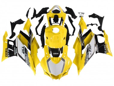 2019-2021 Yamaha YZF R3/R25 Motorcycle Fairings - Yellow White Black Stripe Canada for Sale
