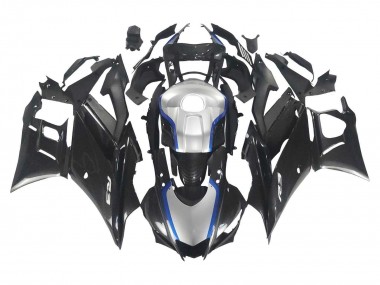 2022-2024 Yamaha YZF R3/R25 Motorcycle Fairings - Black Carbon Fiber Style Silver Blue Canada for Sale