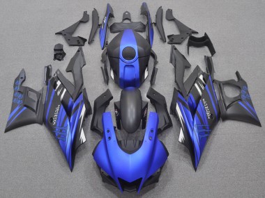 2022-2024 Yamaha YZF R3/R25 Motorcycle Fairings - Blue Matte Black Monster Canada for Sale