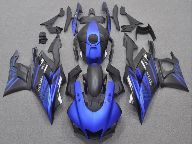 2022-2024 Yamaha YZF R3/R25 Motorcycle Fairings - Blue Matte Black Monster Canada for Sale
