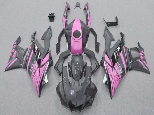 2022-2024 Yamaha YZF R3/R25 Motorcycle Fairings - Pink Black Monster Canada for Sale