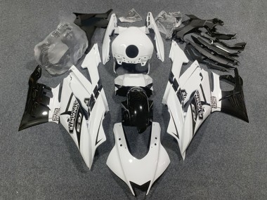 2022-2024 Yamaha YZF R3/R25 Motorcycle Fairings - White Glossy Black Canada for Sale