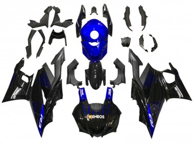 2022-2024 Yamaha YZF R3/R25 Motorcycle Fairings - Blue Black ENEOS Yamalube Canada for Sale