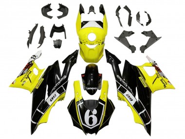 2022-2024 Yamaha YZF R3/R25 Motorcycle Fairings - Yellow White Black Lenovo 6 Canada for Sale