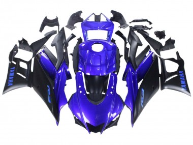 2022-2024 Yamaha YZF R3/R25 Motorcycle Fairing - Blue Matte Black Canada for Sale