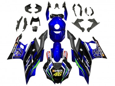 2022-2024 Yamaha YZF R3/R25 Motorcycle Fairings - Blue Green Black ENEOS 46 Canada for Sale