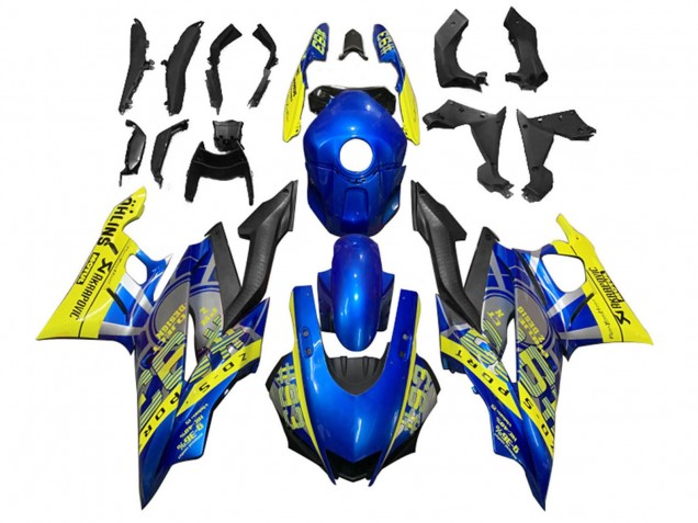 2022-2024 Yamaha YZF R3/R25 Motorcycle Fairings - Yellow Blue Matte Black 93 Canada for Sale