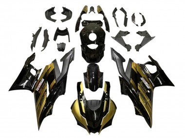 2022-2024 Yamaha YZF R3/R25 Motorcycle Fairings - Gold Glossy Black Semakin Didepan Canada for Sale