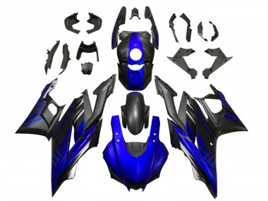 2022-2024 Yamaha YZF R3/R25 Motorcycle Fairings - Blue Matte Black Canada for Sale