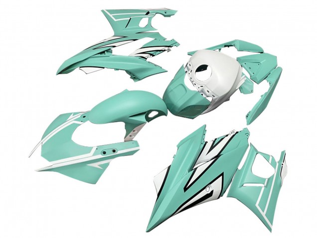 2022-2024 Yamaha YZF R3/R25 Motorcycle Fairings - Light Green White Black Stripe Canada for Sale