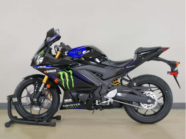 2022-2024 Yamaha YZF R3/R25 Motorcycle Fairings - Blue Green Black Monster Yamalube ENEOS Canada for Sale