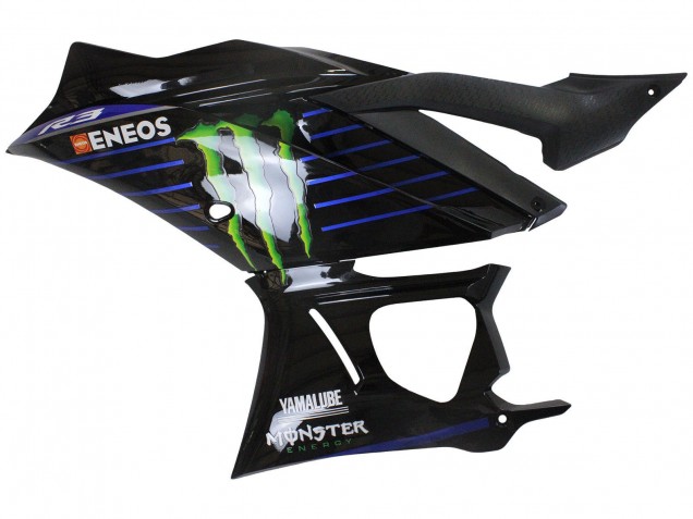 2022-2024 Yamaha YZF R3/R25 Motorcycle Fairings - Blue Green Black Monster Yamalube ENEOS Canada for Sale