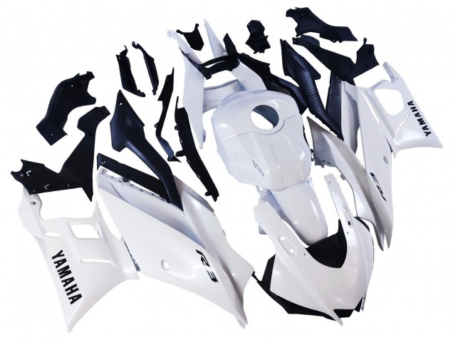2022-2024 Yamaha YZF R3/R25 Motorcycle Fairings - White Canada for Sale