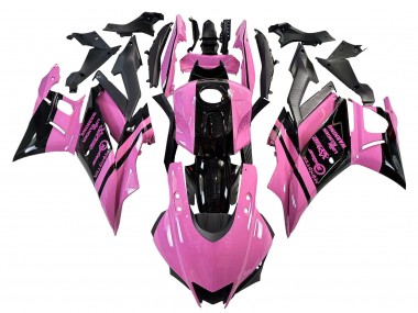 2022-2024 Yamaha YZF R3/R25 Motorcycle Fairings - Pink Glossy Black Monster Canada for Sale