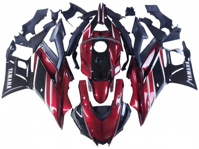 2022-2024 Yamaha YZF R3/R25 Motorcycle Fairing - Red White Glossy Black Canada for Sale
