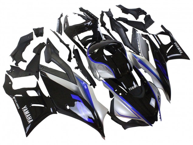2022-2024 Yamaha YZF R3/R25 Motorcycle Fairings - Silver Blue Glossy Black Canada for Sale