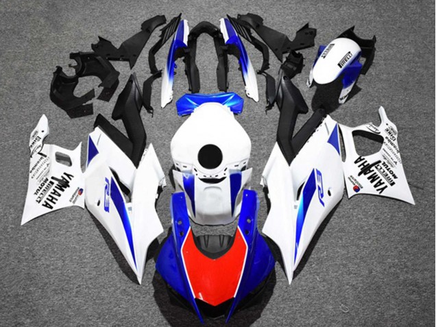 2022-2024 Yamaha YZF R3/R25 Motorcycle Fairings - White Blue Red Black Motul Canada for Sale