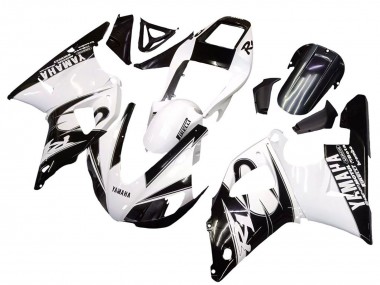 1998-1999 Yamaha YZF 1000 R1 Motorcycle Fairings - White Glossy Black Canada for Sale