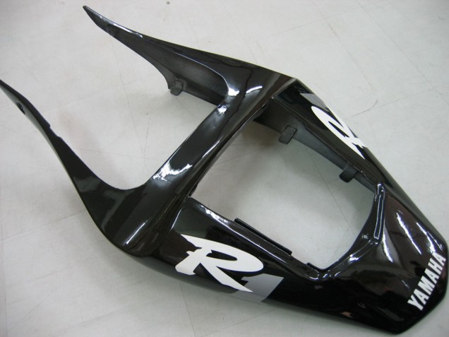 2000-2001 Yamaha YZF 1000 R1 Motorcycle Fairings - Glossy Black White Decal Canada for Sale