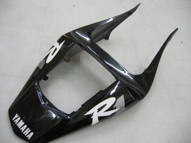 2000-2001 Yamaha YZF 1000 R1 Motorcycle Fairings - Glossy Black White Decal Canada for Sale