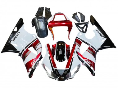 2000-2001 Yamaha YZF 1000 R1 Motorcycle Fairing - Red White Glossy Black Canada for Sale