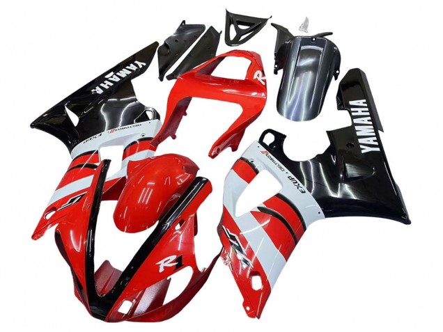 2000-2001 Yamaha YZF 1000 R1 Motorcycle Fairings - Red White Glossy Black Canada for Sale