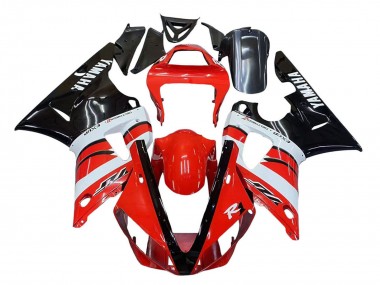 2000-2001 Yamaha YZF 1000 R1 Motorcycle Fairings - Red White Glossy Black Canada for Sale