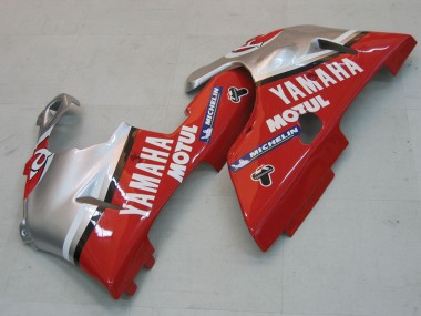 2000-2001 Yamaha YZF 1000 R1 Motorcycle Fairings - Silver Red Fortuna Motul Canada for Sale
