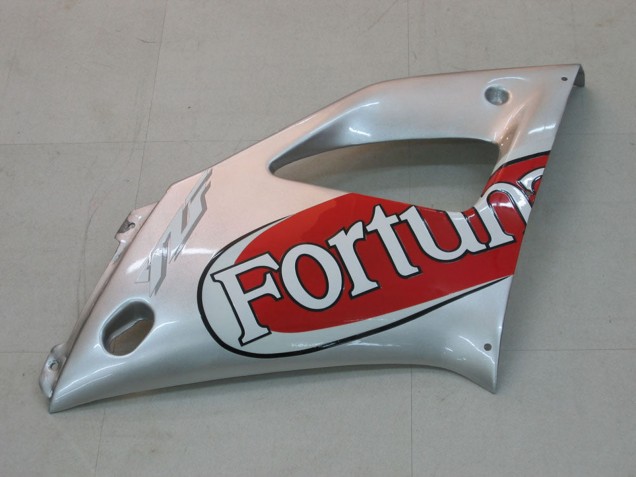 2000-2001 Yamaha YZF 1000 R1 Motorcycle Fairings - Silver Red Fortuna Motul Canada for Sale
