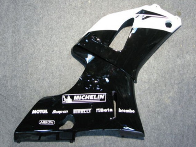 2000-2001 Yamaha YZF 1000 R1 Motorcycle Fairings - Glossy Black White Michelin Canada for Sale