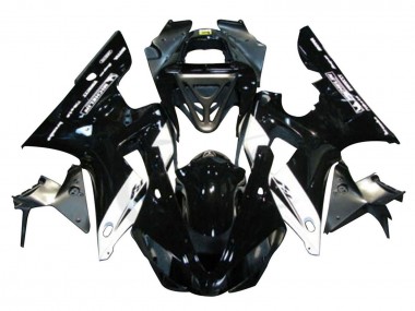 2000-2001 Yamaha YZF 1000 R1 Motorcycle Fairings - Glossy Black White Michelin Canada for Sale