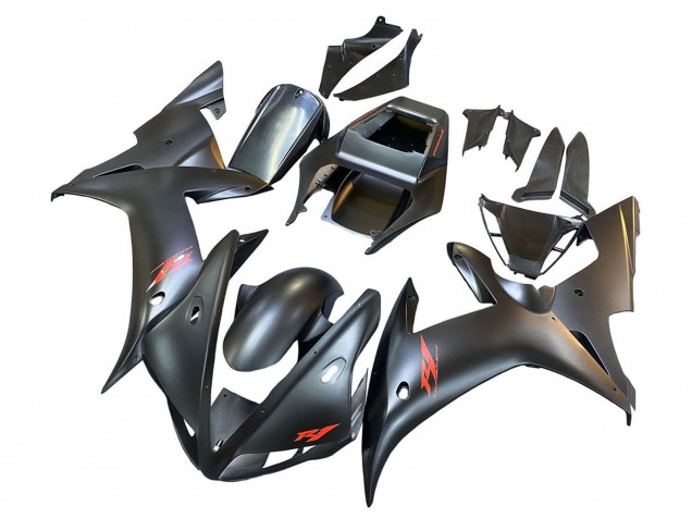 2002-2003 Yamaha YZF 1000 R1 Motorcycle Fairings - Matte Black Red Canada for Sale