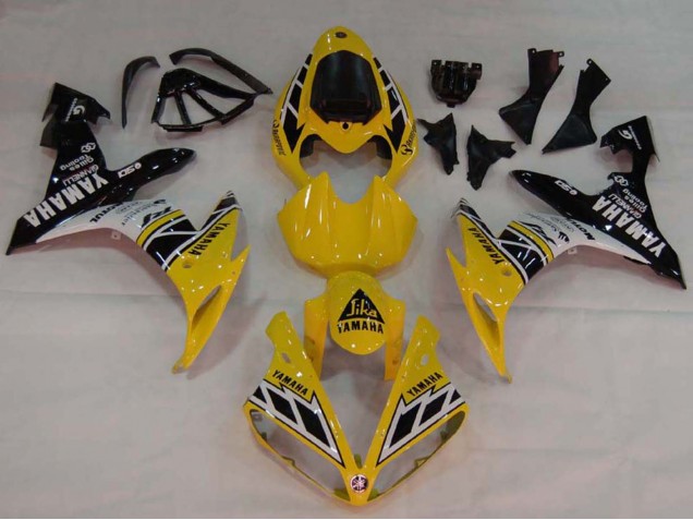 2004-2006 Yamaha YZF 1000 R1 Motorcycle Fairings - Yellow White Glossy Black Canada for Sale
